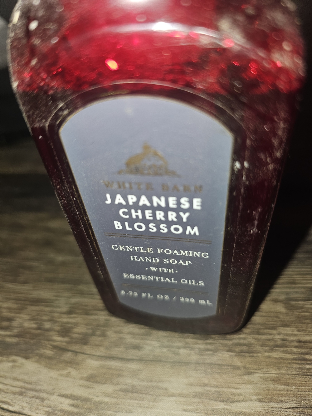 DISCONTINUED White Barn Japanese Cherry Blossom Foaming Hand Soap - Red Bottle